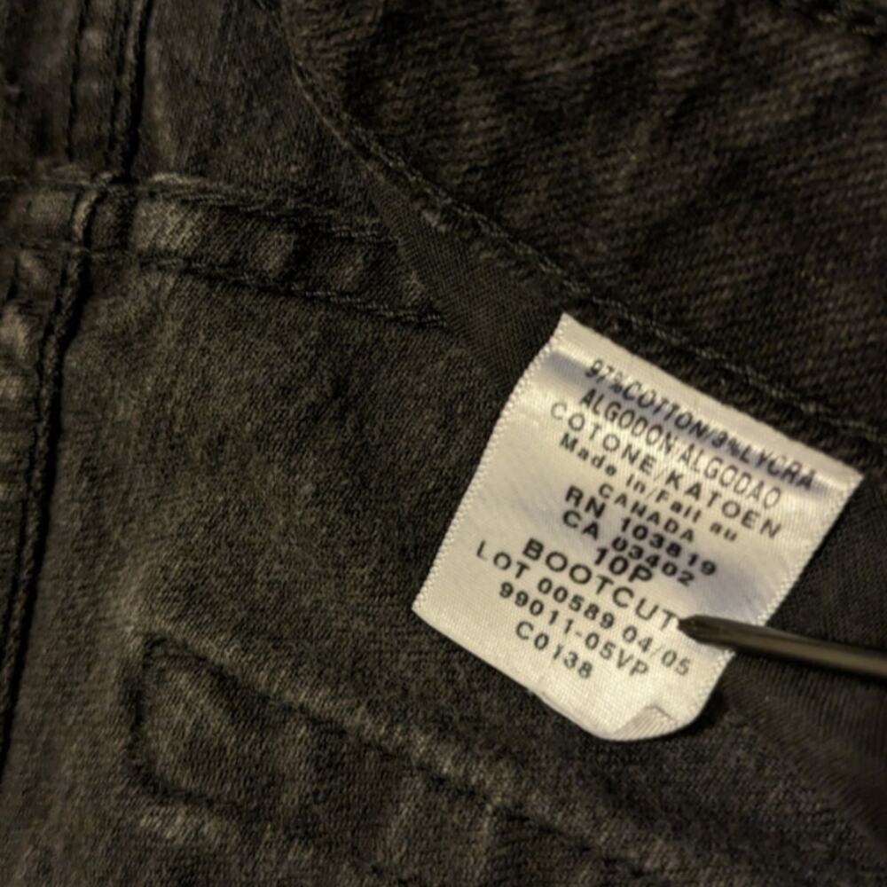 Black Harley Davidson Denim Jeans Women Size 10P - Picture 6 of 7
